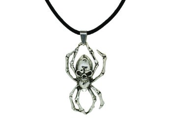 Halssmycke - Dödskallespindel - 42cm halsband