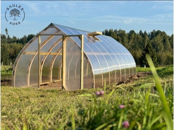 Träväxthus från Garten Dream 3x6m med 6 mm polykarbonatöverdrag