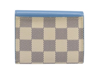 LOUIS VUITTON Damier Azur Portefeuille Zoe tredelad plånbok N60219 LV äkta 206141M