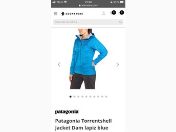 Patagonia Torrentshell regn jacka dam XS blå fint skick äkta Patagonia Torrentshell regn jacka dam XS blå fint skick äkta