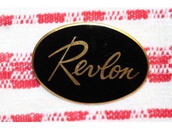 REVLIN , EMALJERAD BROSCH.