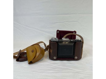 Zeiss Ikon Ikonta 521/16 Bälgkamera 6x6 120 Novar 75mm f/4.5 + Tillbehör