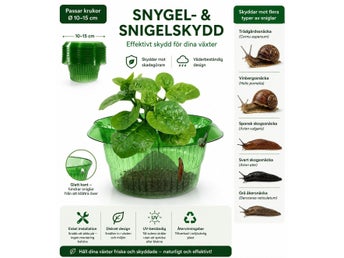 20-pack – Snigelskydd / Snigelring för odling