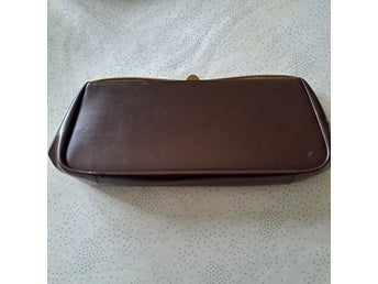 Brun handväska 50-tal Rockabilly clutch
