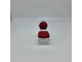 Äldre Stol Lerro Lundby, Dockskåp Miniatyr, Läs info, Se bilder för skick.
