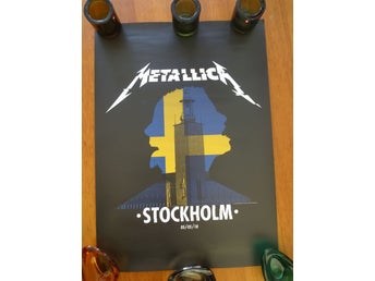 Metallica Stockholm 5/5 2018 VIP Poster