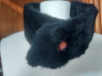 Pälskrage Fuskpäls Bredd ca 11 cm Längd ca 65 cm