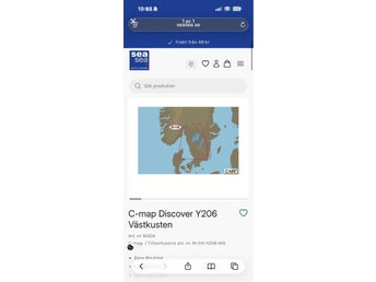 C-MAP Discover Y206 Västkusten