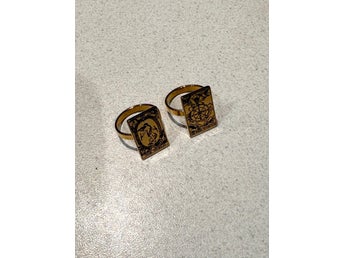Tarotkort ringar - the world & wheel of fortune
