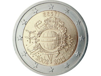2012 Estland, 10 år av eurokontanter i omlopp