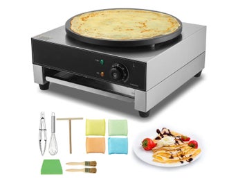 Elektrisk 16-tums crêpe-maskin 1700 W för kommersiellt bruk