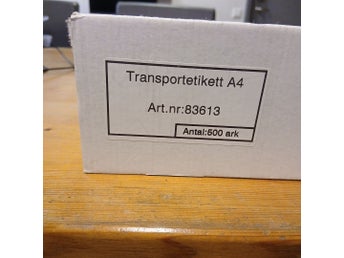 Transportetiketter A4 - 306 ark (Tingstad Art.nr 83613)