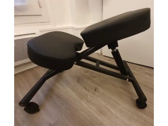 Justerbar ergonomisk knästol med låsbara hjul, 265lbs kapacitet,multifunktionell