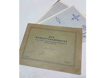 Nya Korsstygnsmönster. Lisa Enström 1930 talet Gott skick
