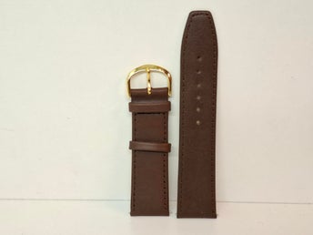Brunt Läderarmband 22mm
