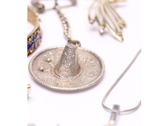 12 g Vintage Mexikansk Sombrero-nyckelring av äkta 925
