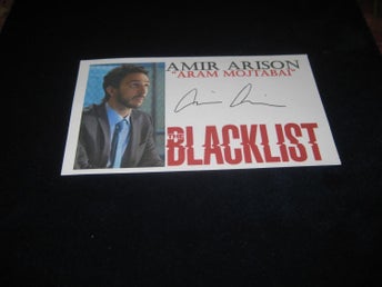 THE BLACKLIST-AMIR MOJTABI AUTOGRAF