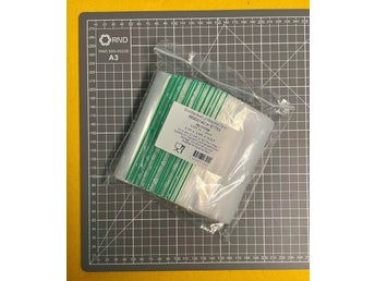 100 st zippåsar 13x20cm blixtlåspåsar ziplock