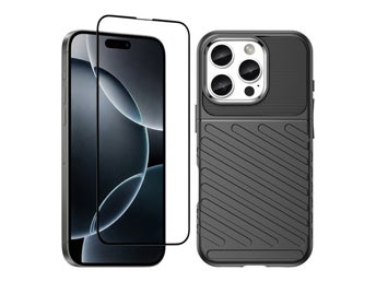 [Paket] iPhone 15 Pro Max Skal + 9H Härdat Glas Skärmskydd