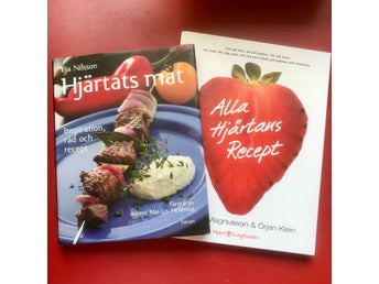 HJÄRTATS MAT Eja Nilsson + ALLA HJÄRTANS RECEPT Cecilia Magnusson