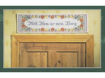 *** BRODERIMÖNSTER *** VEPA med MITT HEM ÄR MIN BORG ***