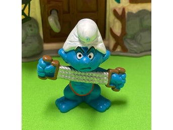 Stark Smurf som styrketränar….fint lekt skick…