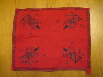 Duk - Julduk Avlång (Ängel) 20 x 17 cm