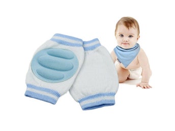 Krypmuddar, knäskydd och krypskydd för baby / bebis