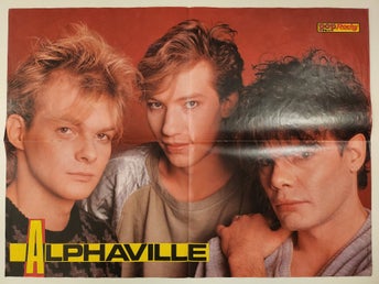 Affisch Alphaville samt Pop/Rocky spelplan 42×56cm