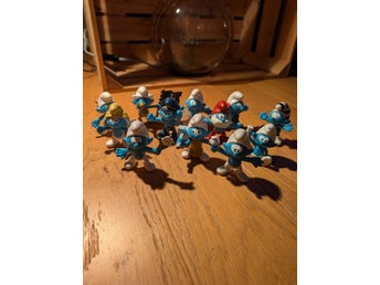 12 st Smurfar/Smurfs – McDonald’s Happy Meal 2018 – Samling Figurer