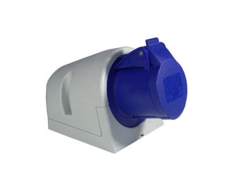 Vägguttag CEE 16A 3-pol IP44