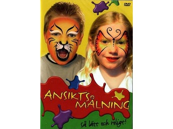 LÄR DIG ANSIKTSMÅLNING / DVD 95 min / NY inplastad <