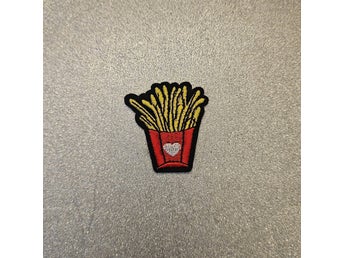 DIY / Tygmärke Patch / stryk på kläder / Pommes Frites