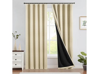 Moderiktig Mörkläggande Gardin i Sammet (Pack-2) (130 X 245 cm)