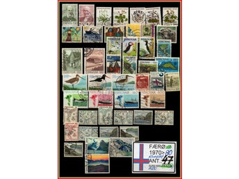 DANMARK>FÆRØERNE :KOMPLET LOT FRA 1975>80 ¤:# (EURX-500L-FR-1 (06)