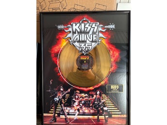 KISS Alive 35 - 24KT Guldpläterad Skiva - Begränsad Upplaga