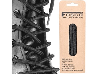 Fosco 160cm Långa Skosnören För Kängor - Long Laces For Boots - Hikingboots