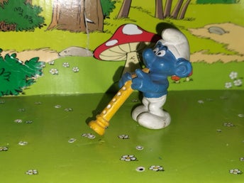 Smurf med flöjt IJ