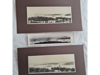 FARTYG FOTO Kungliga Flottan PANORAMA 3 styck