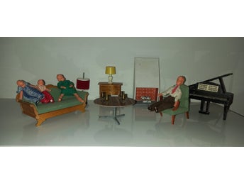 Dockskåpsmöbler vintage 60/70-tal - Lundby / Svanen / Myran mm