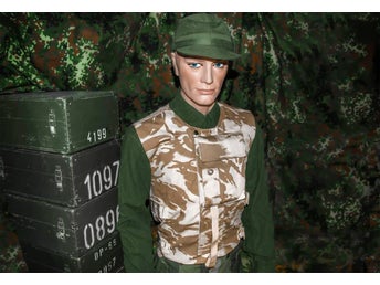 [170/100] Genuine British Body Armour Cover Combat Vest Desert DPM - Paintball