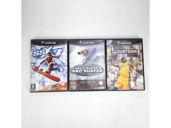 GameCube Spel: SSX 3, Kelly Slater's Pro Surfer, NBA Courtside 2002