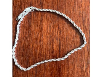HELT NYTT!!! Halsband pläterad med äkta silver 925, L: ca 55 cm, 4 mm, så fint
