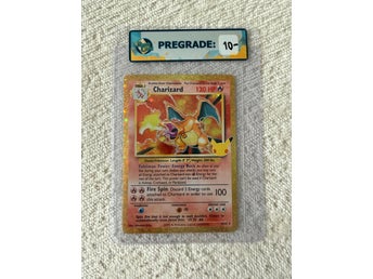 Charizard 4/102 30th Celebration Pokemonkort / Pregrade 10
