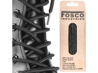Fosco 180cm Långa Skosnören För Kängor - Long Laces For Boots - Hikingboots