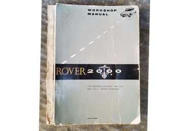 ROVER 2000 Workshop manual ( big car repair service handbok )