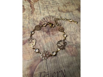 Tunt fint armband med strass