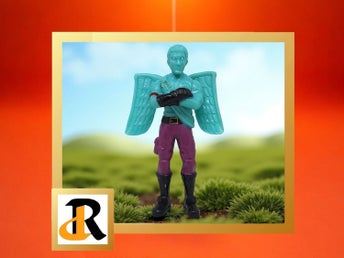 Fortnite Actionfigur - Fallen Love Ranger figur med vingar
