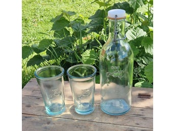 Flaska och 2 glas med tappkranmotiv, Jamie Oliver