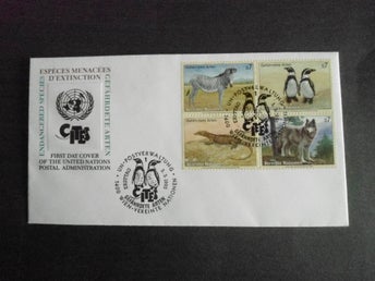 FN Wien FDC 1993 Utrotningshotade djur